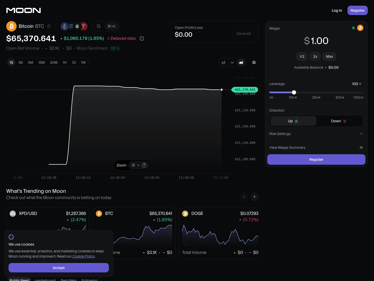 Moon website