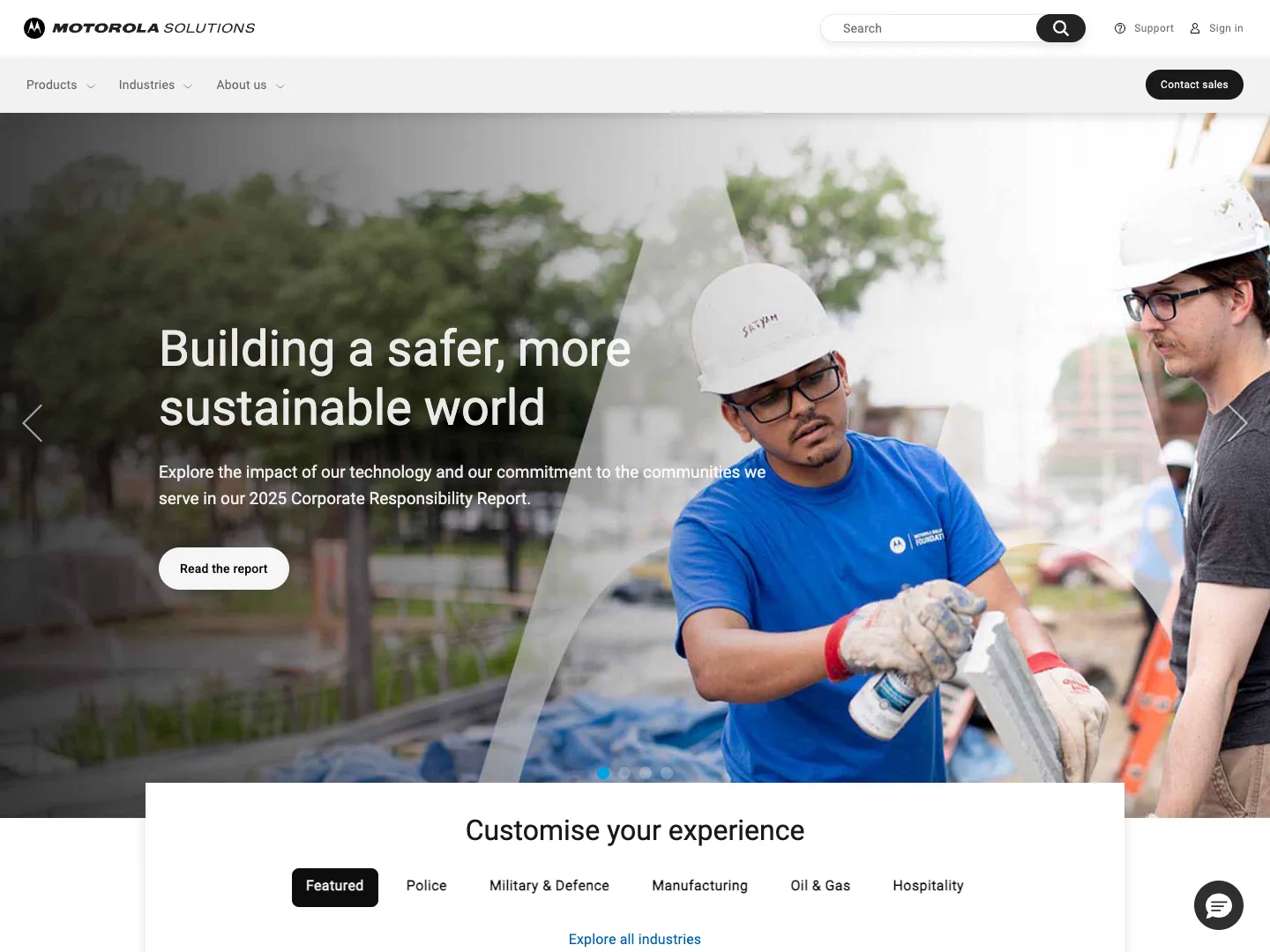 Motorola Solutions website
