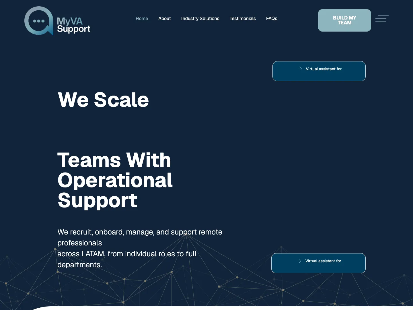 My VA Support, Inc. website