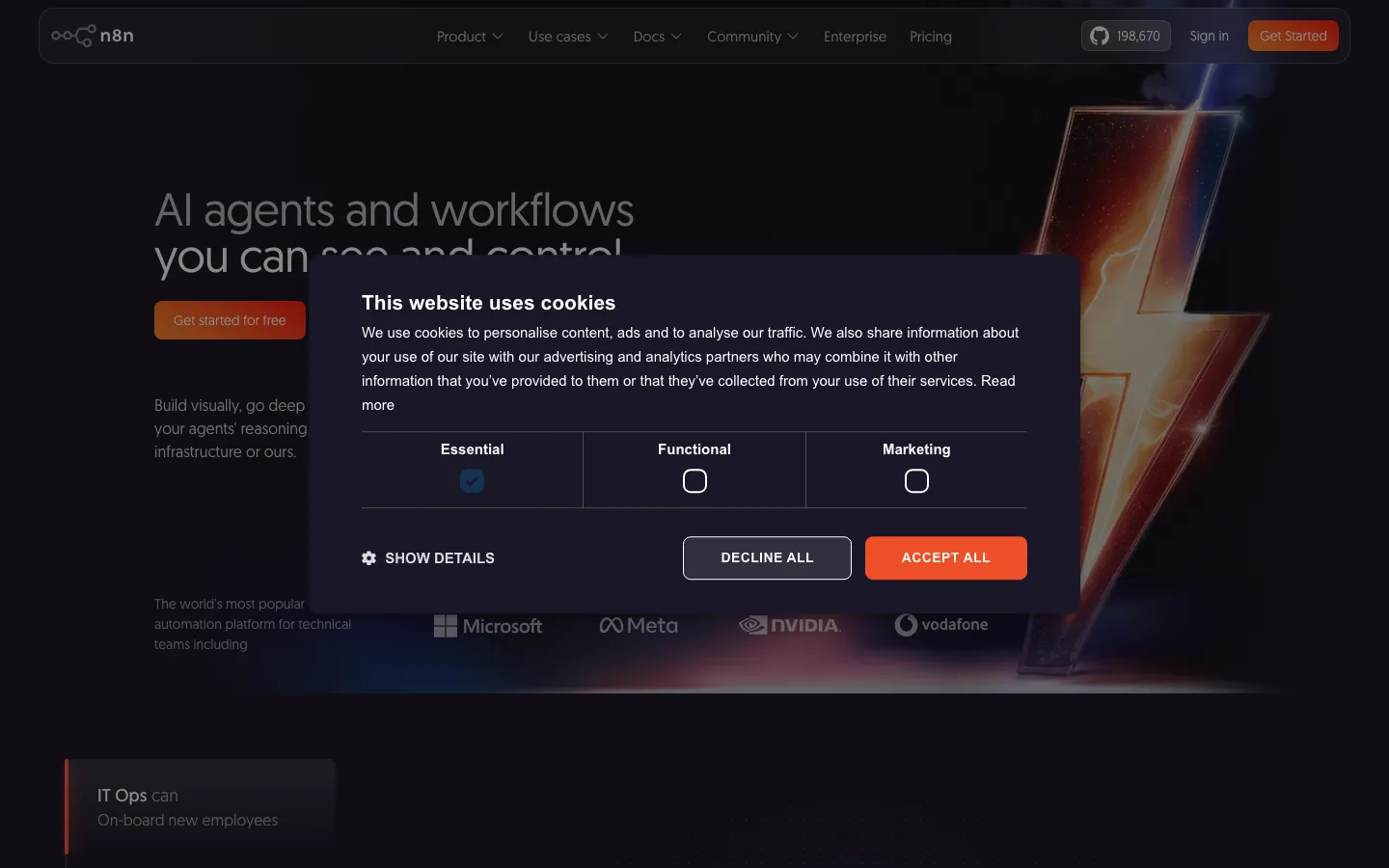 N8n website