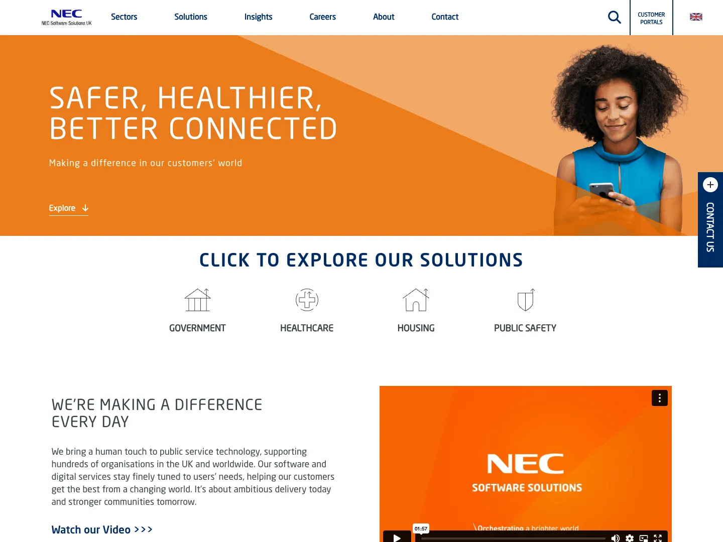 NECSWS website