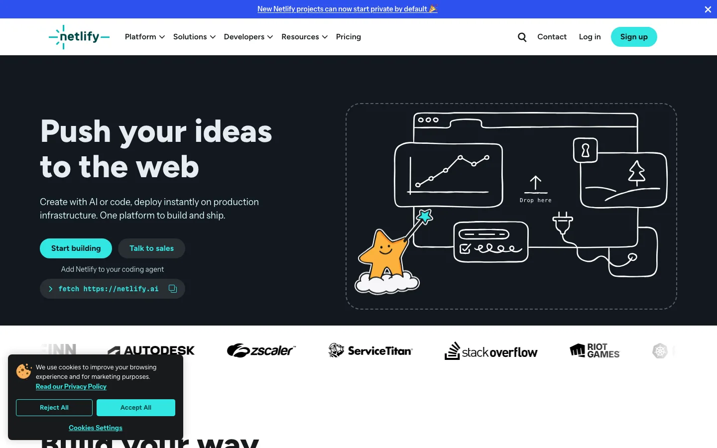 Netlify website