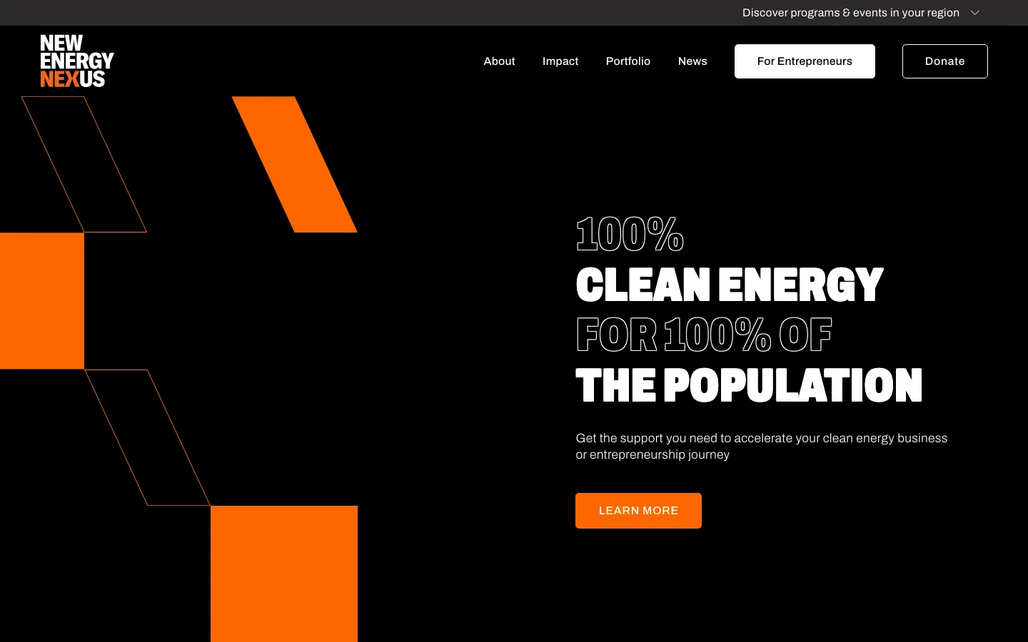 New Energy Nexus website