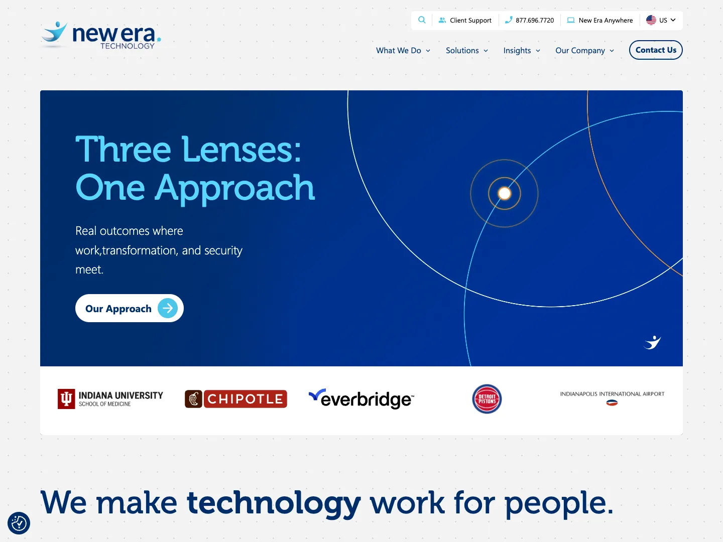 New Era Technology website