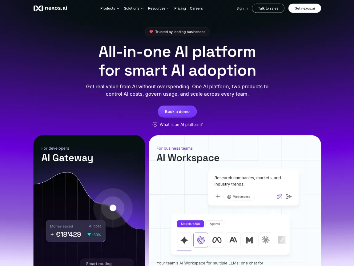 nexos.ai website