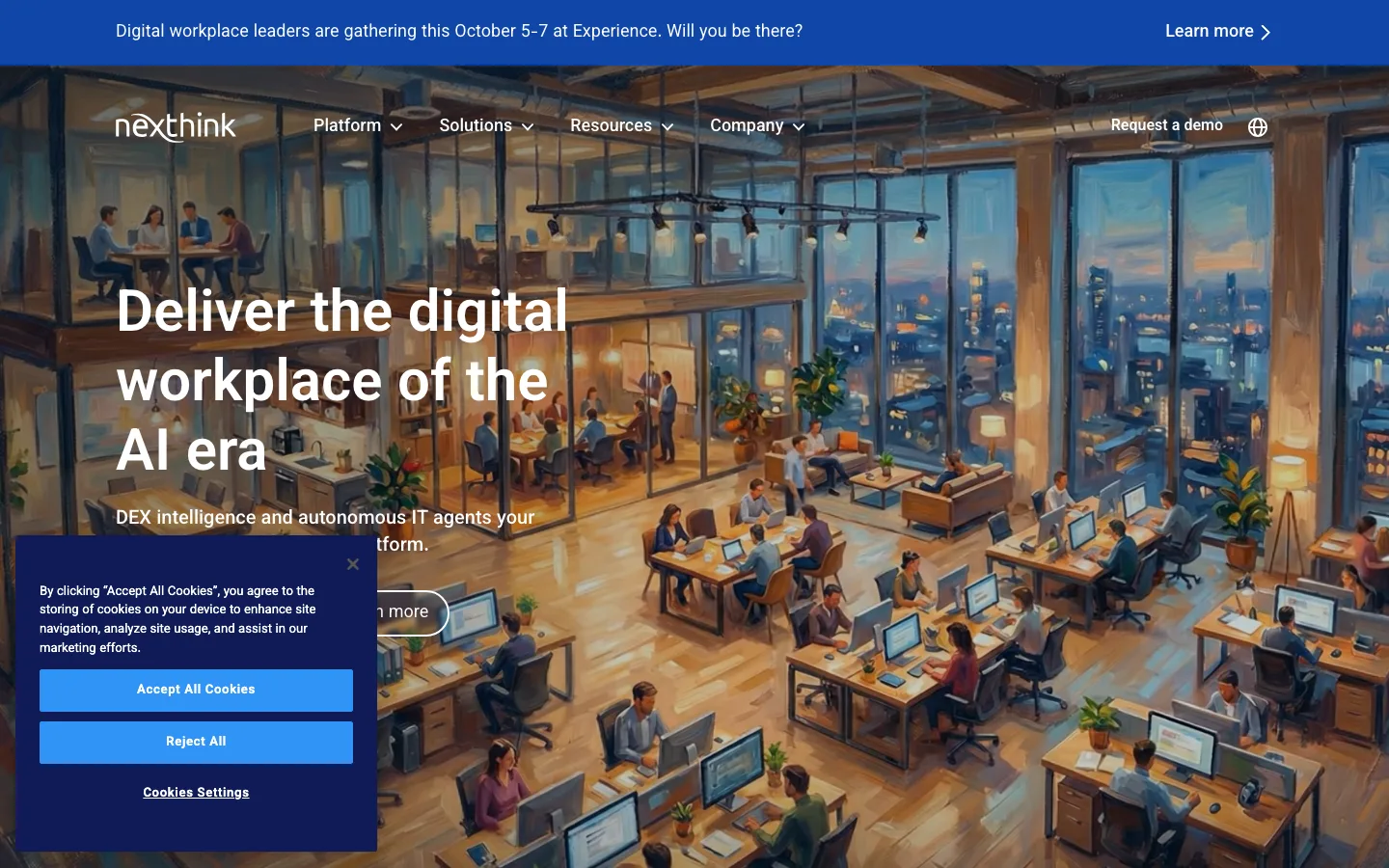 Nexthink website