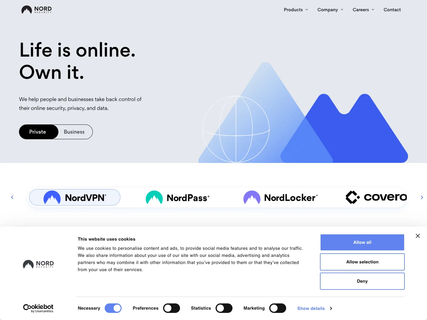 Nord Security website