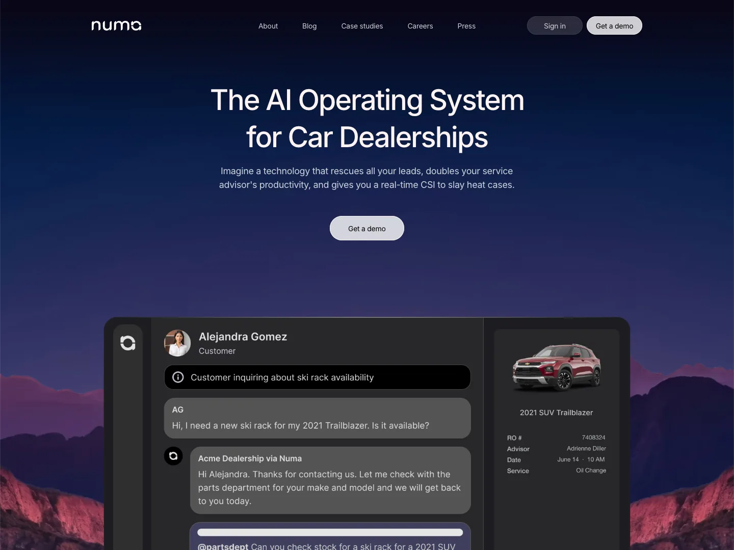 Numa website