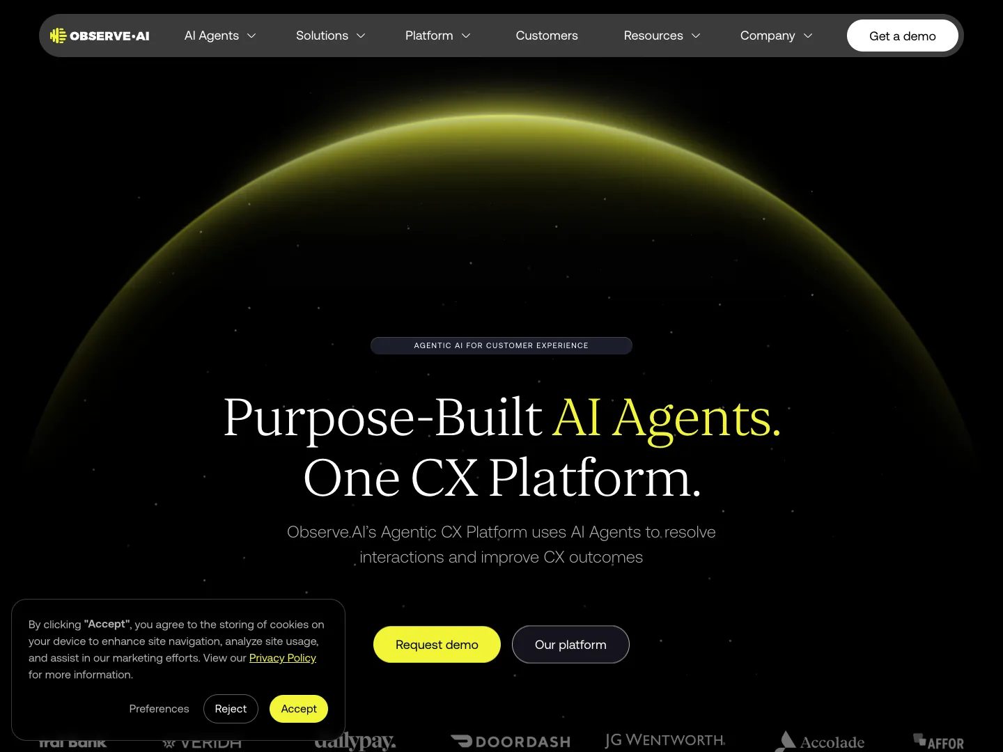 Observe.AI website
