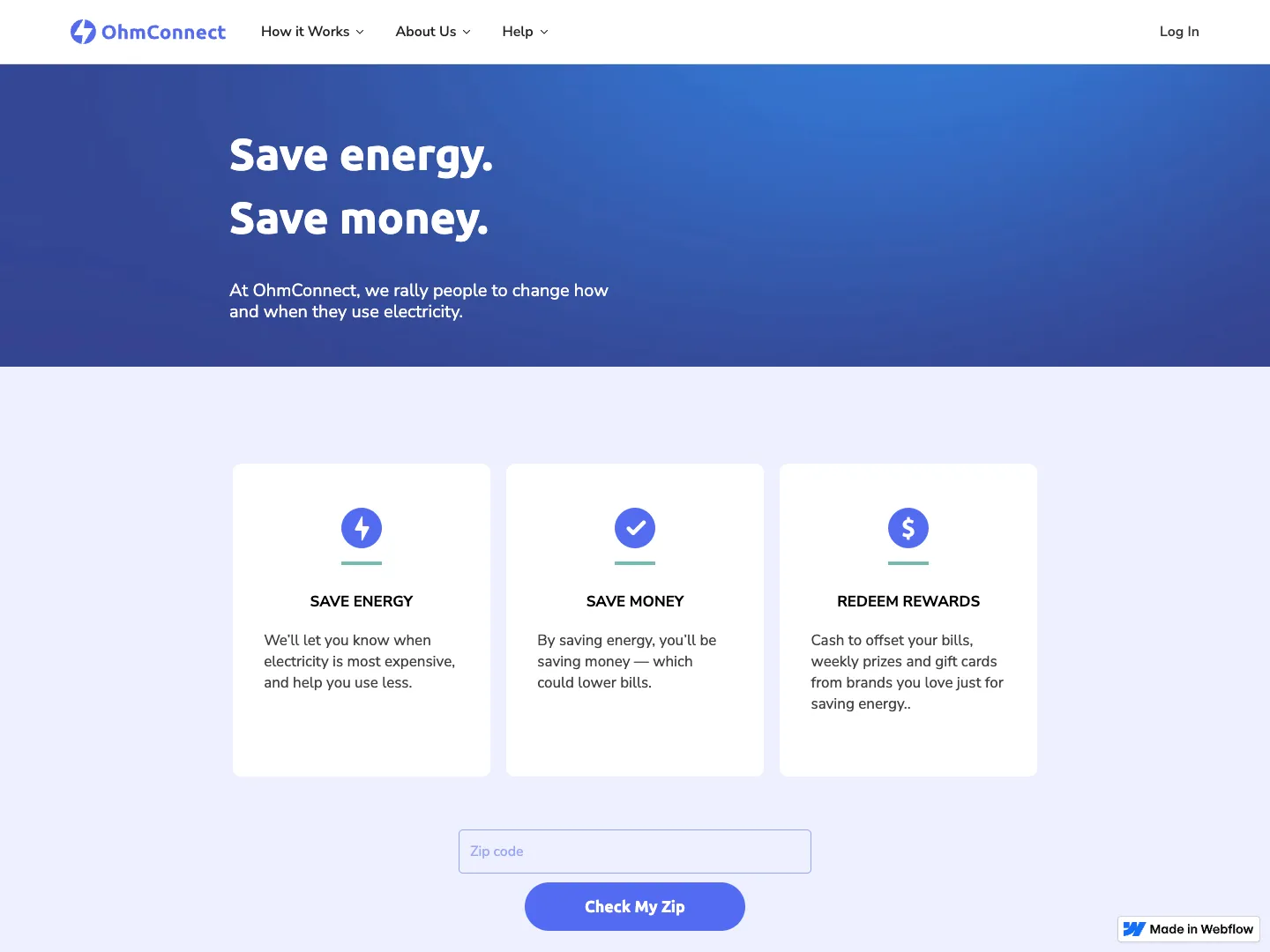 OhmConnect website