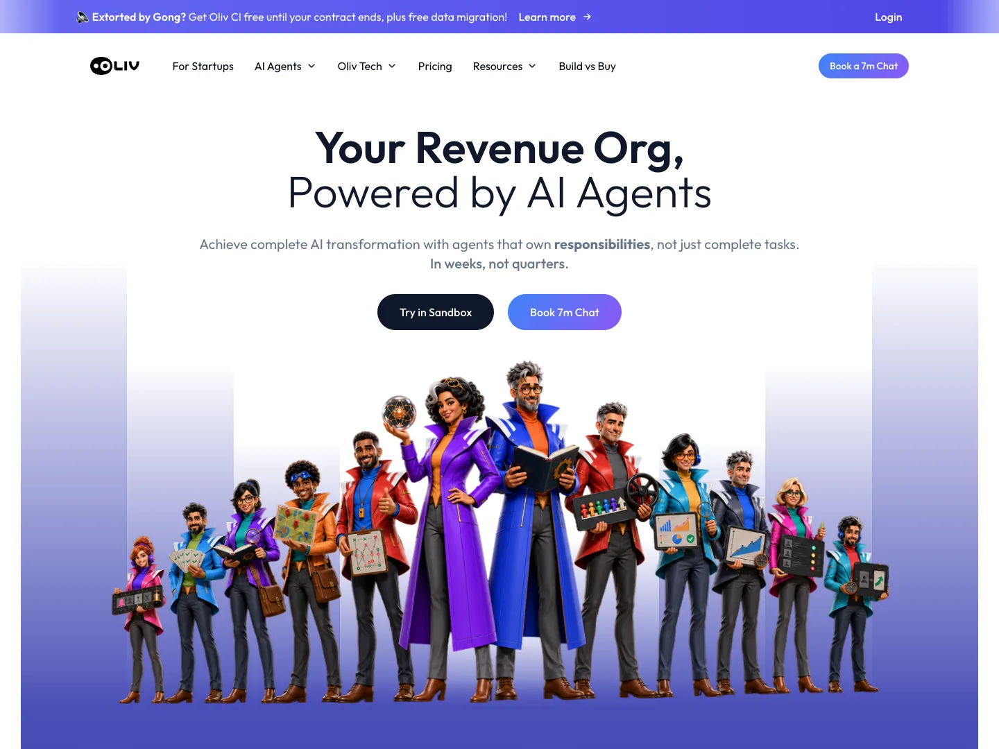 Oliv AI website