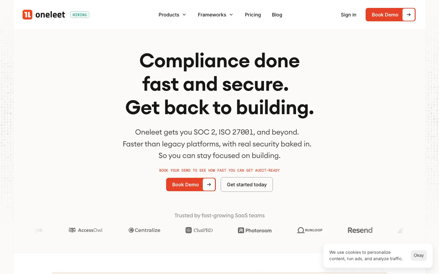 Oneleet website