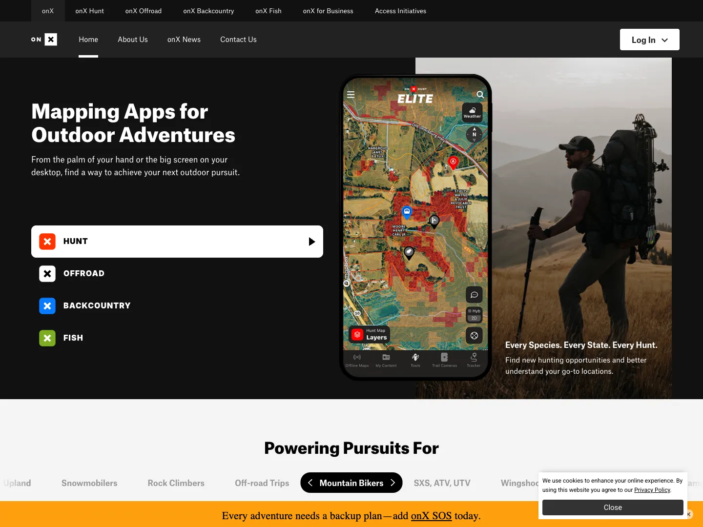 onXmaps website