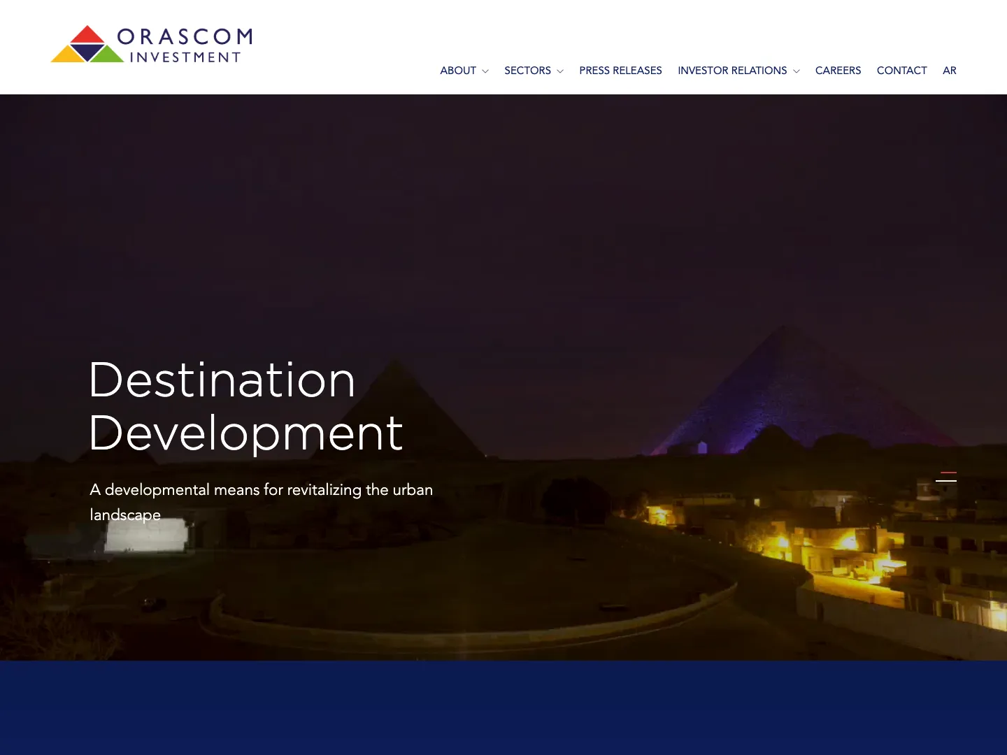 Orascom Investment Holding website