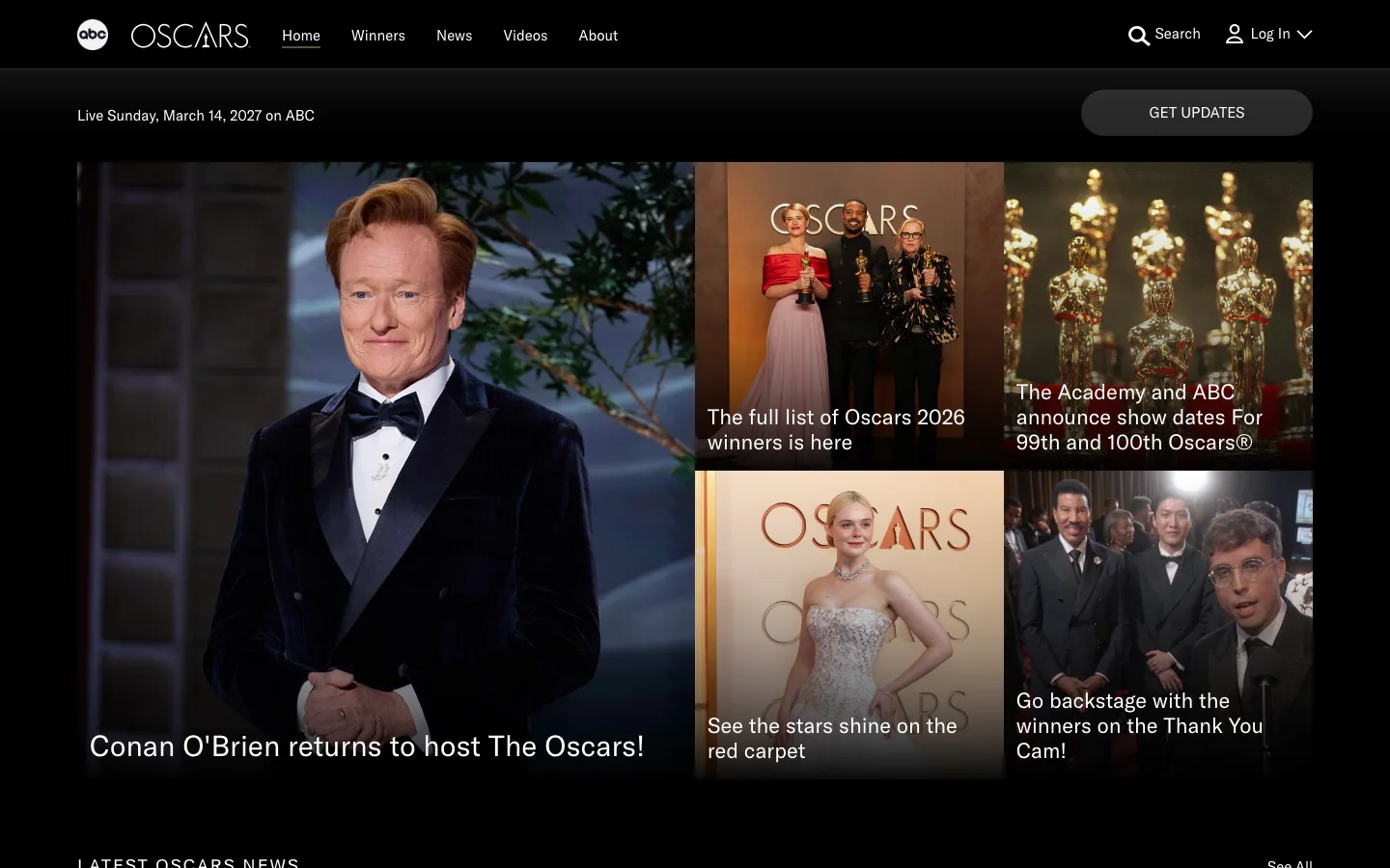 Oscar website
