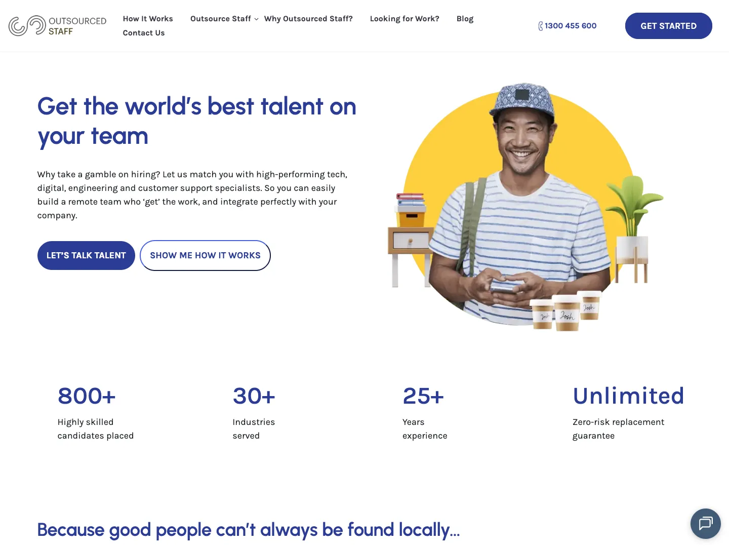 Outsourced Staff website