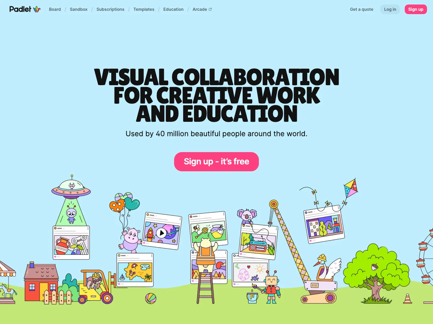 Padlet website