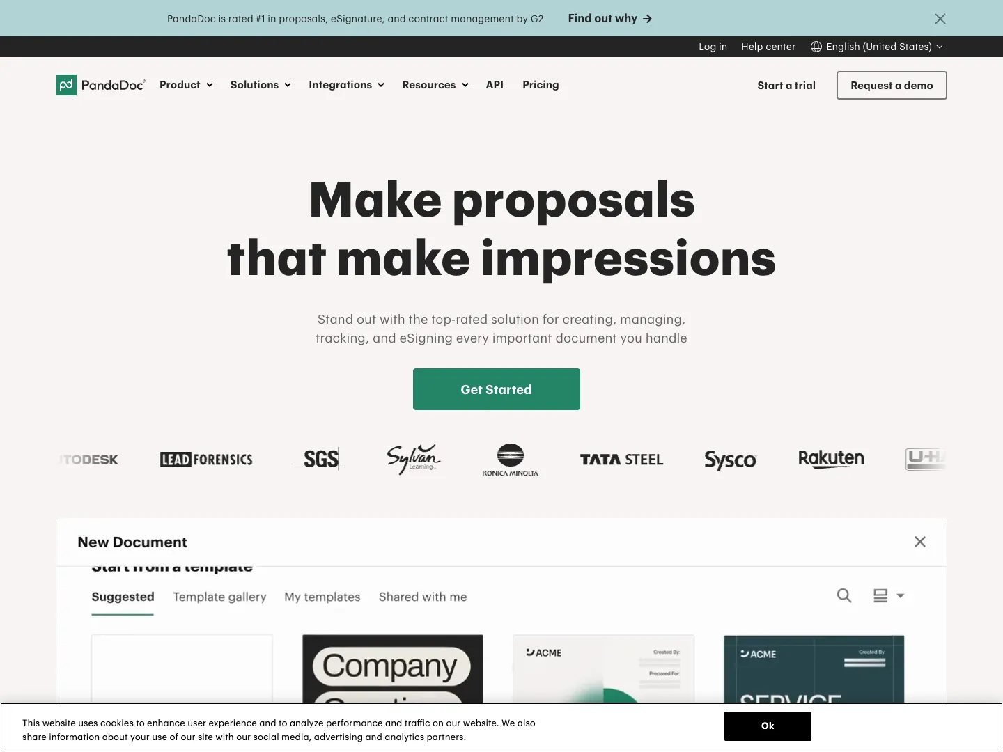 Pandadoc website