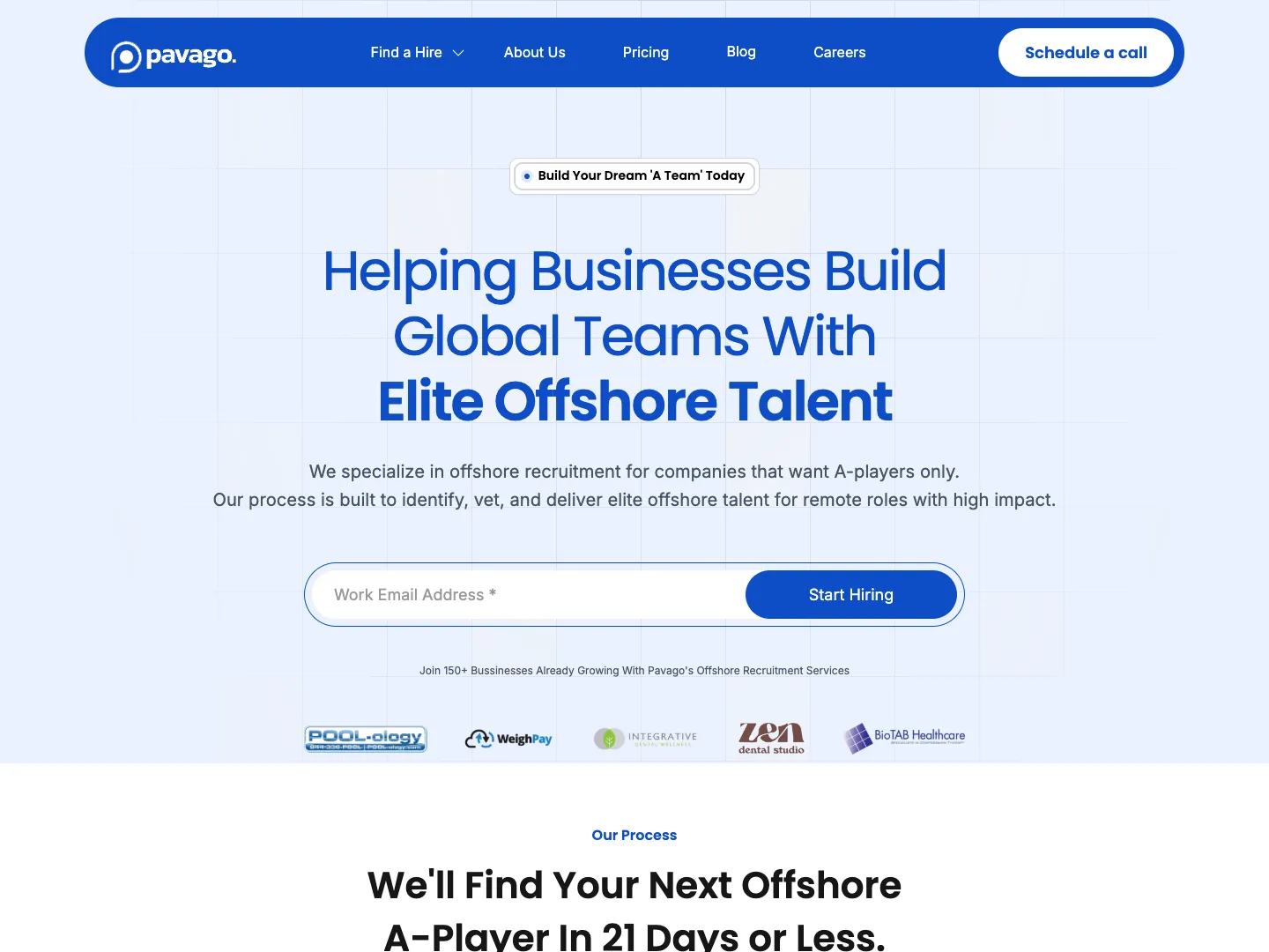 Pavago website