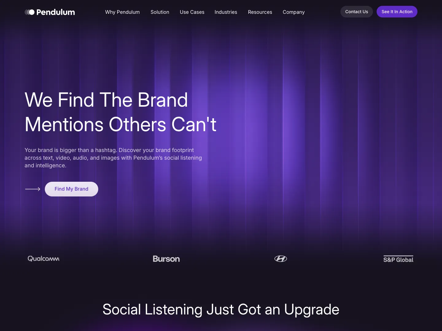 Pendulum Intelligence website