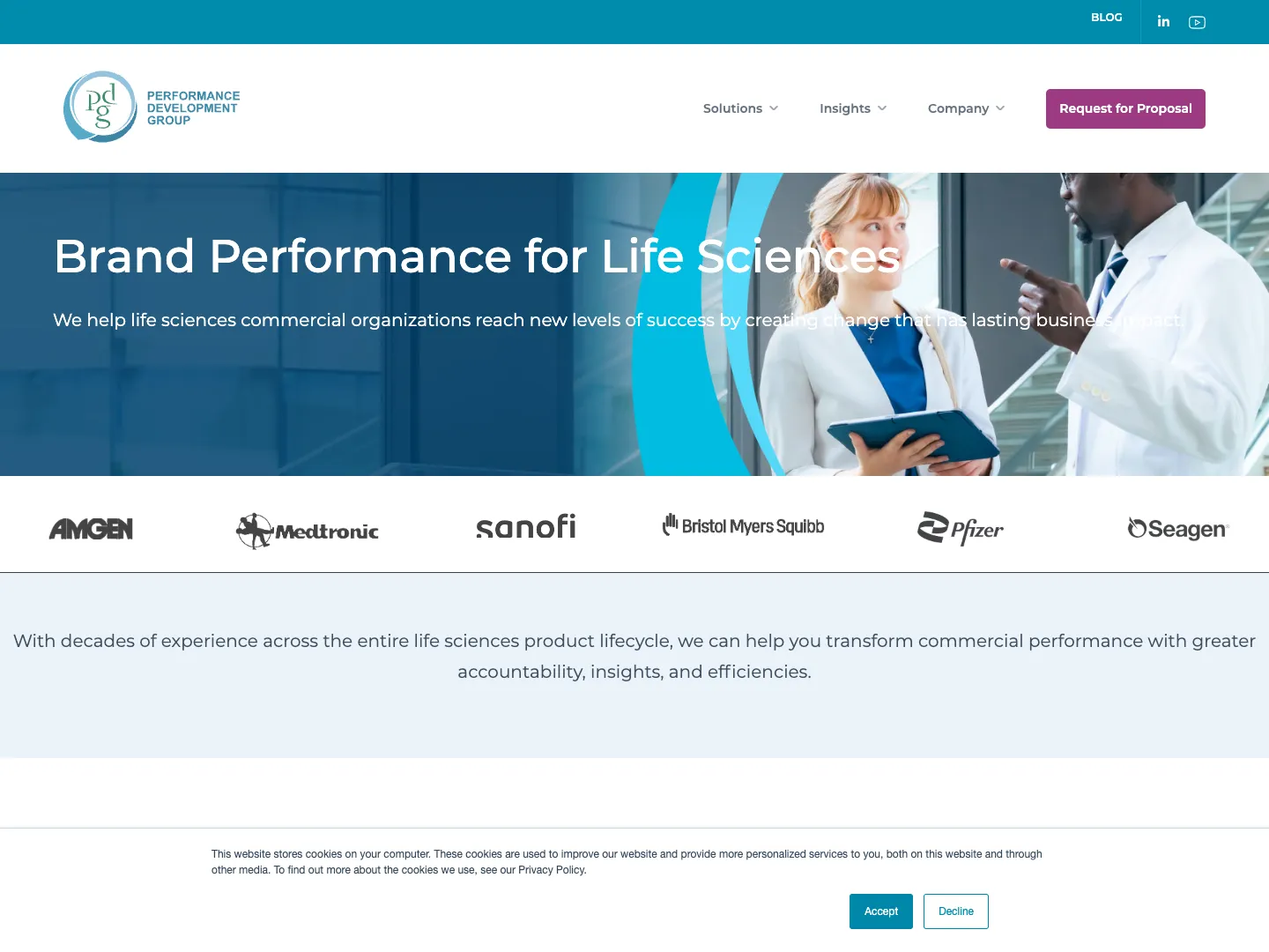 Performance Development Group website