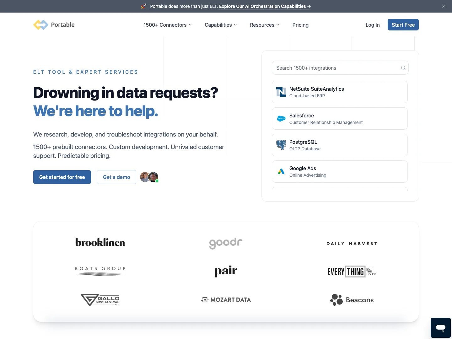 Portable website
