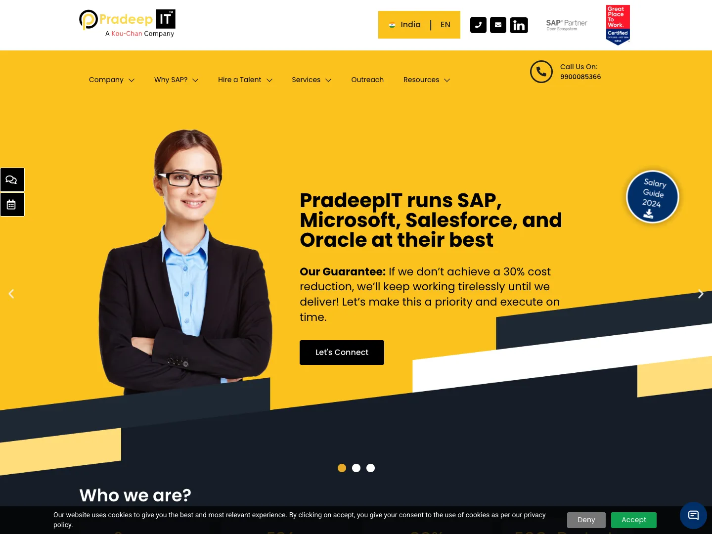 PradeepIT Consulting Services Pvt Ltd website
