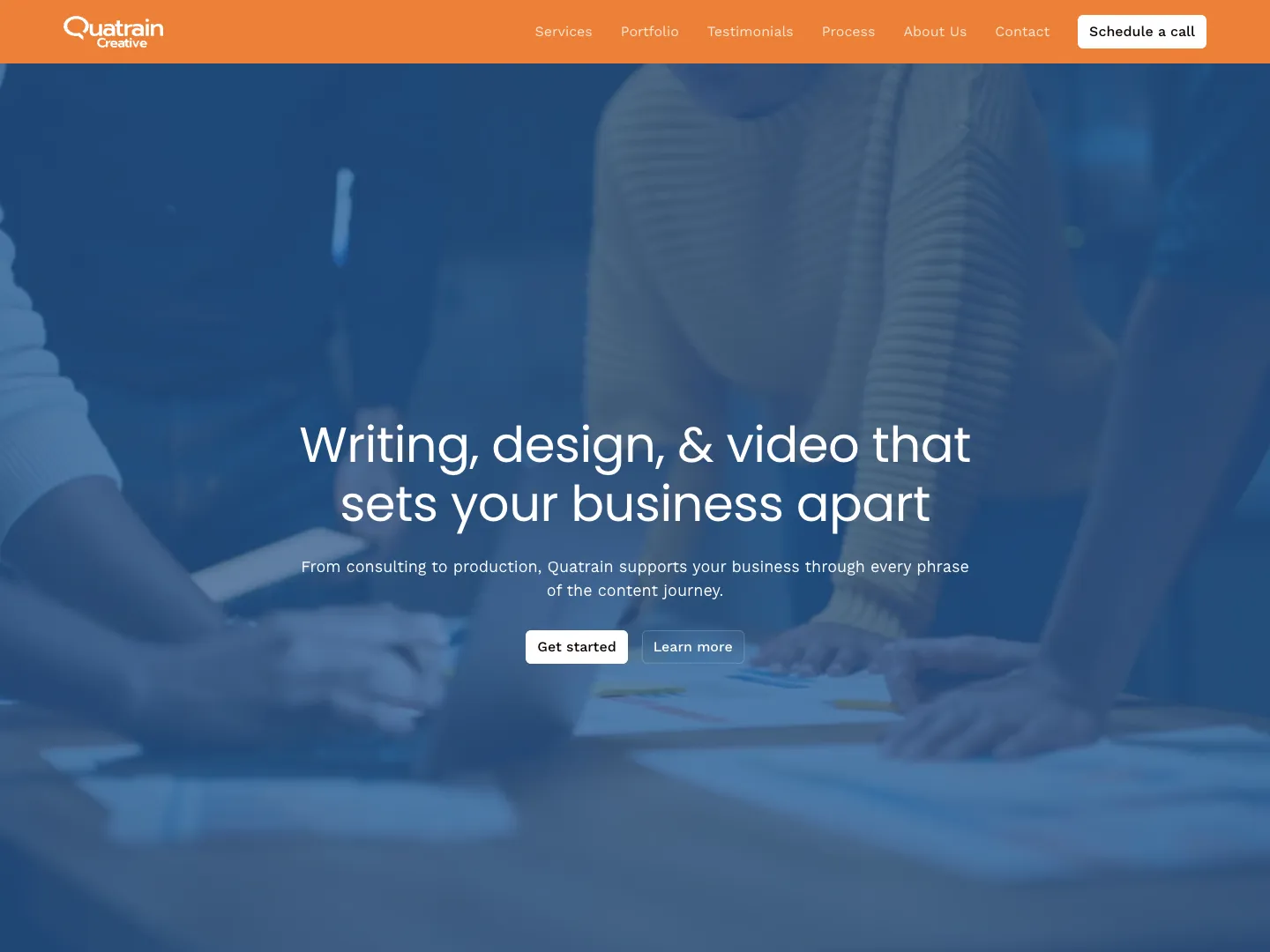 Quatrain Creative website