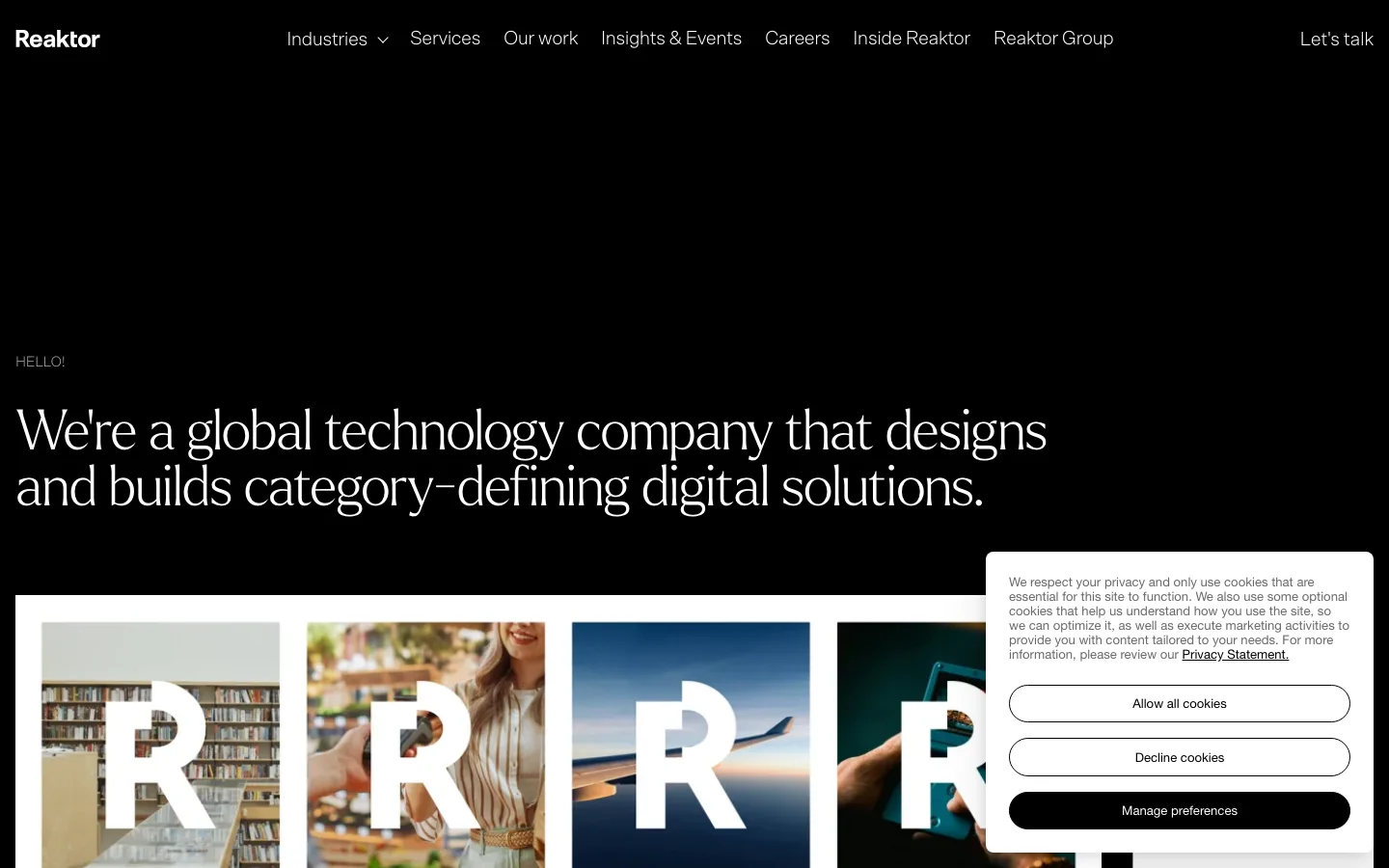 Reaktor website