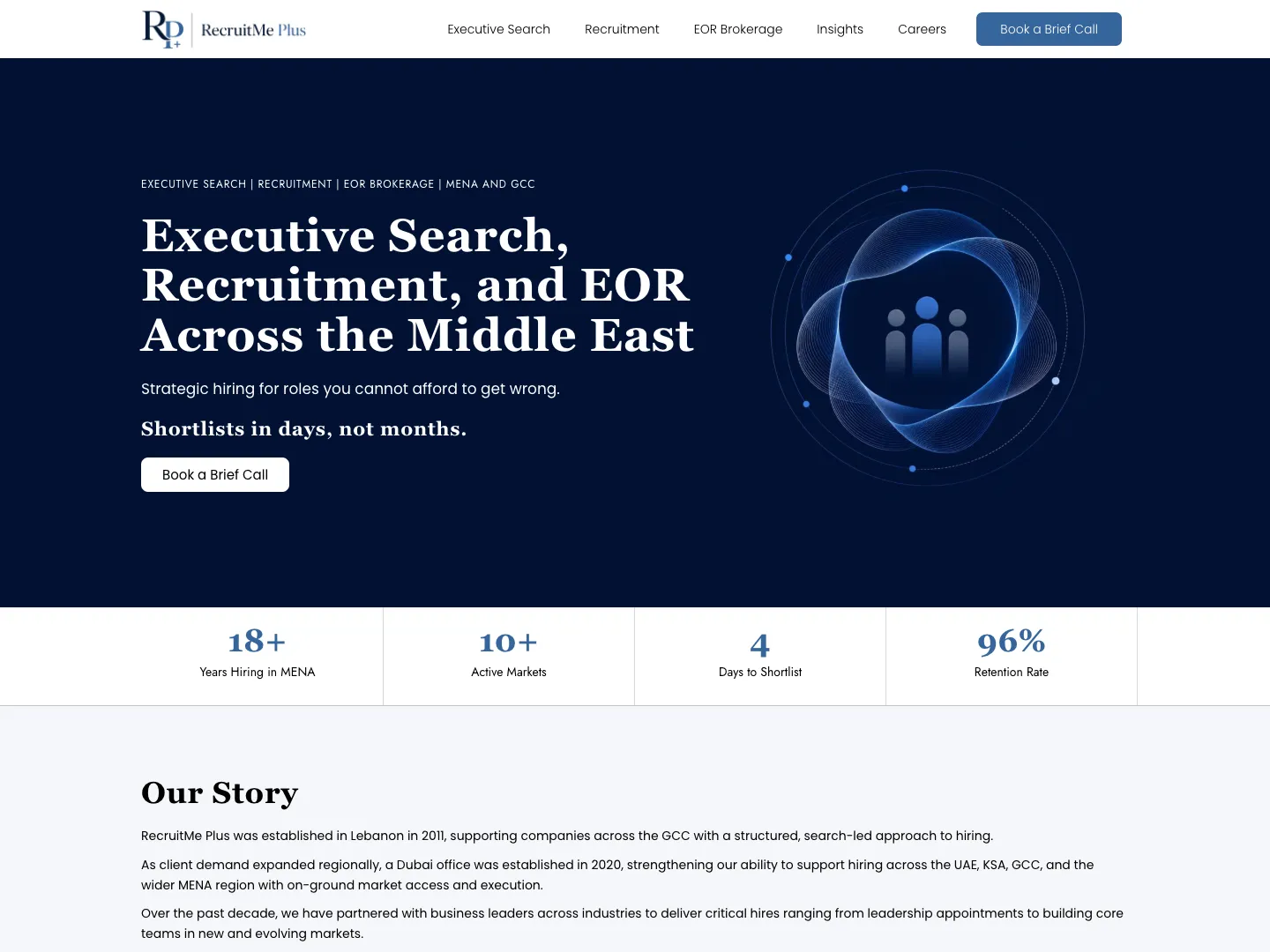 RecruitMe Plus website