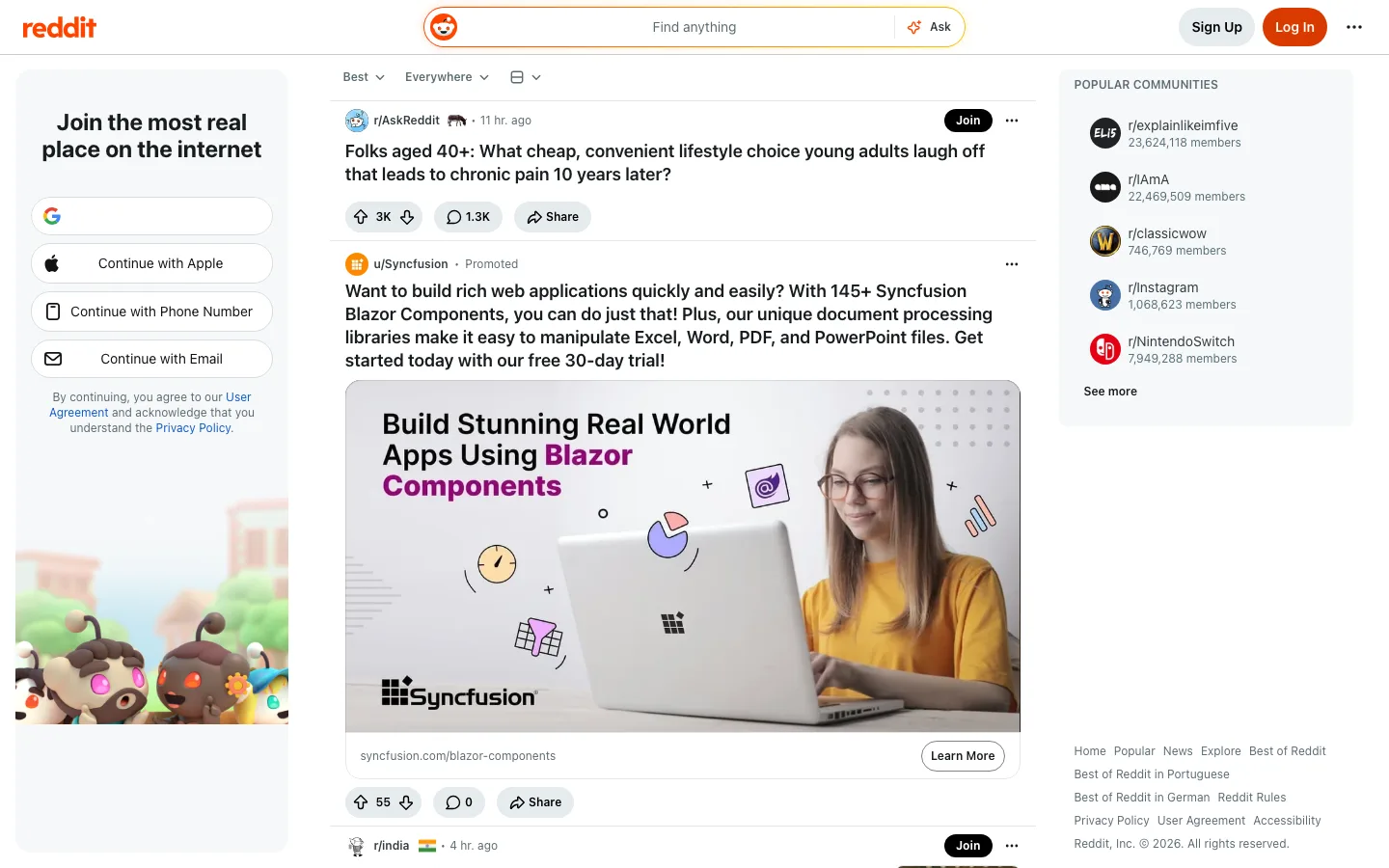 Reddit website