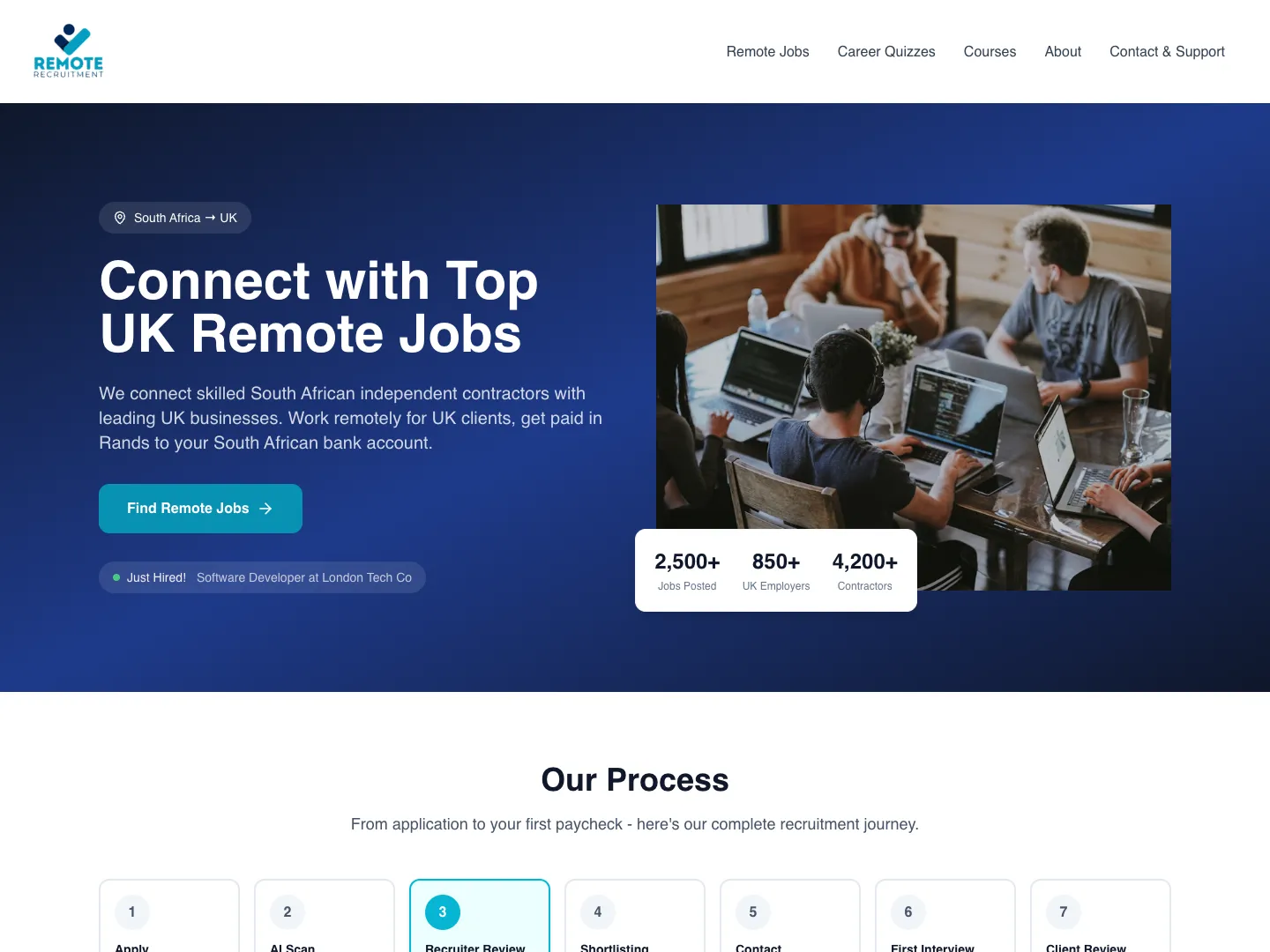 Remote Recruitment website