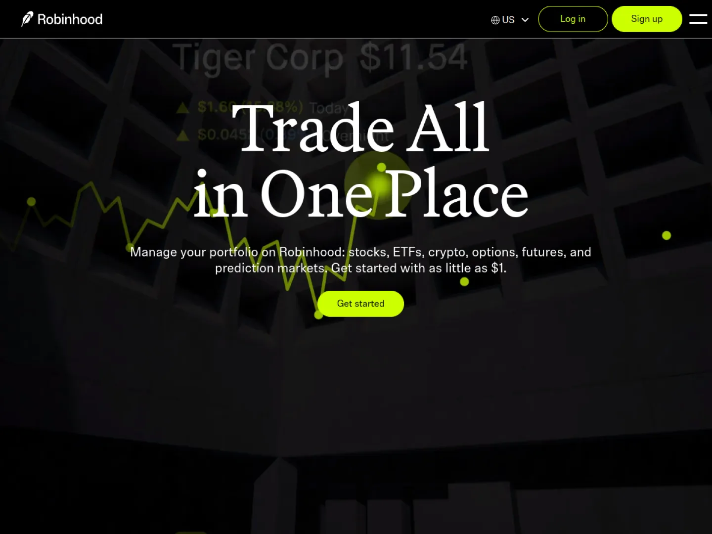 Robinhood website