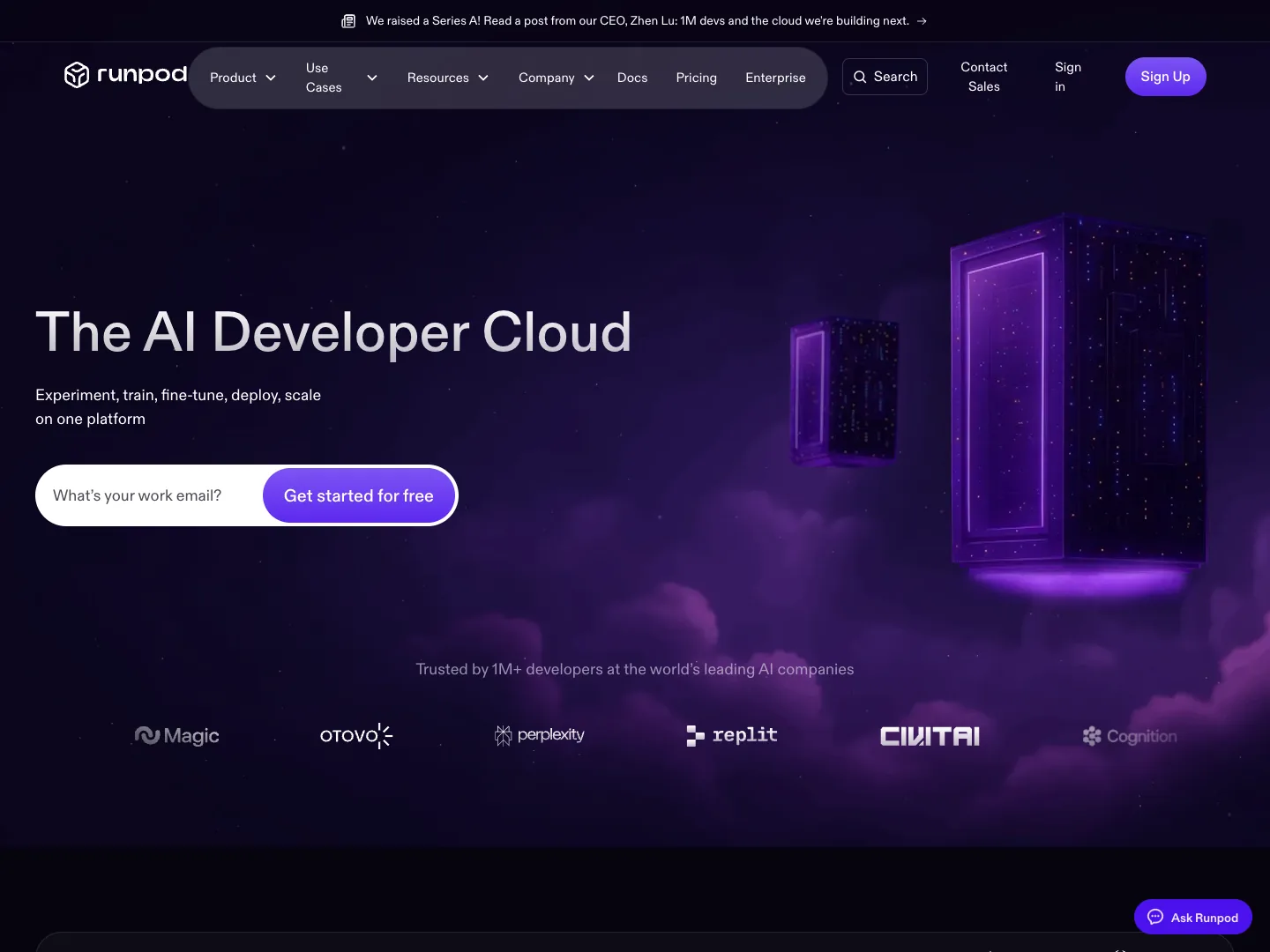 Runpod website