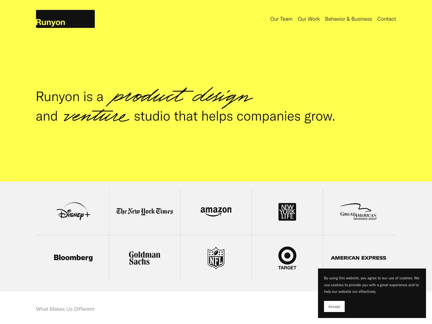 Runyon Design website