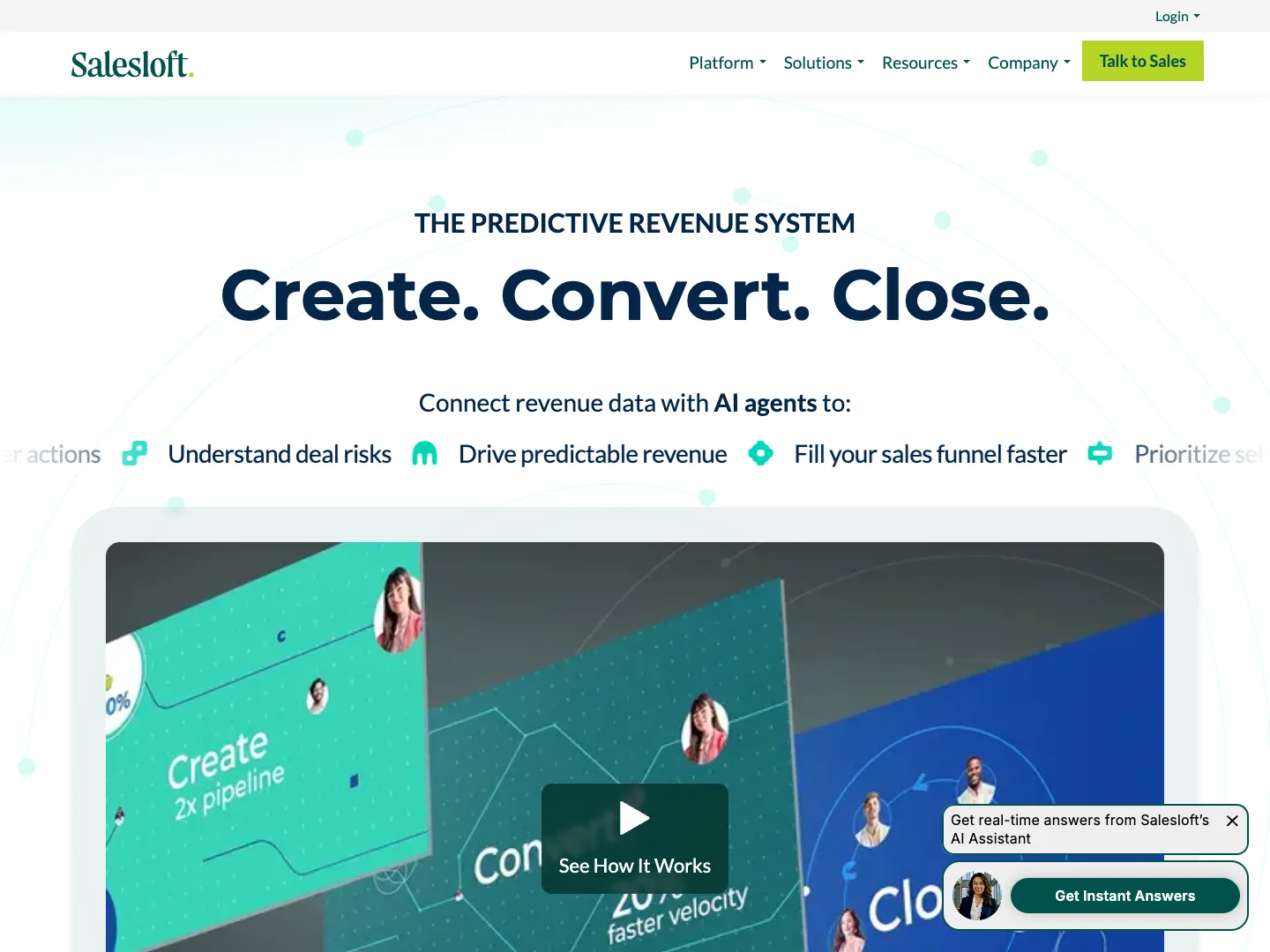 Salesloft website