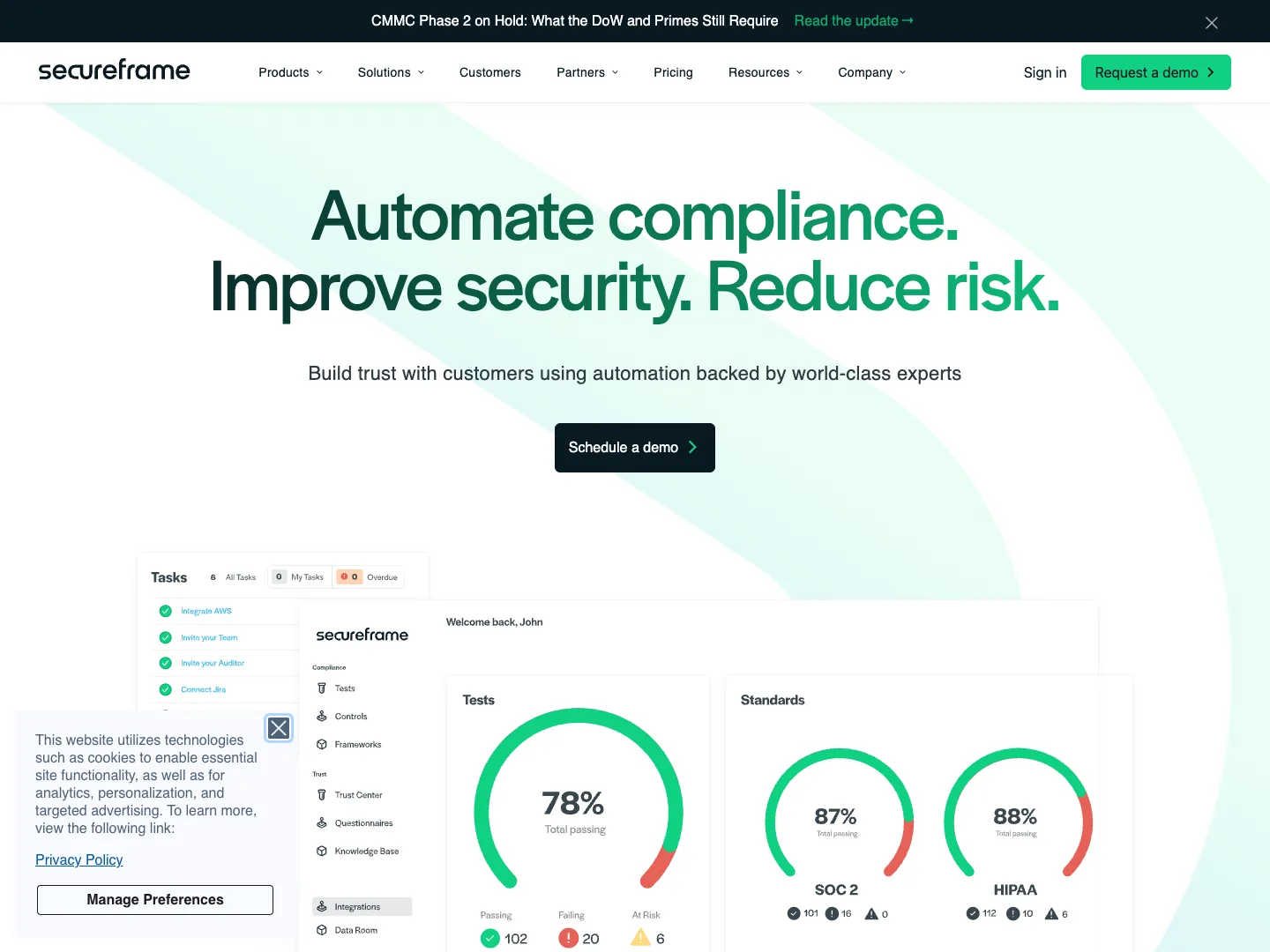 Secureframe website