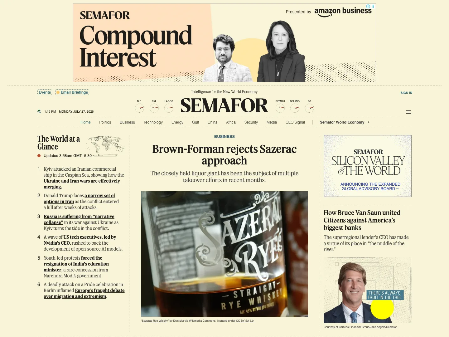 Semafor website