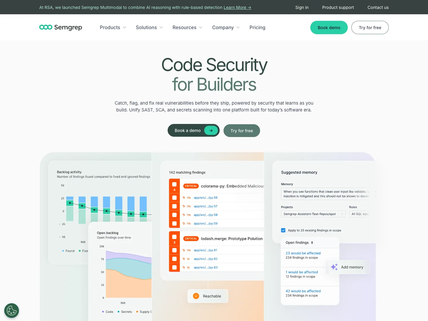 Semgrep website