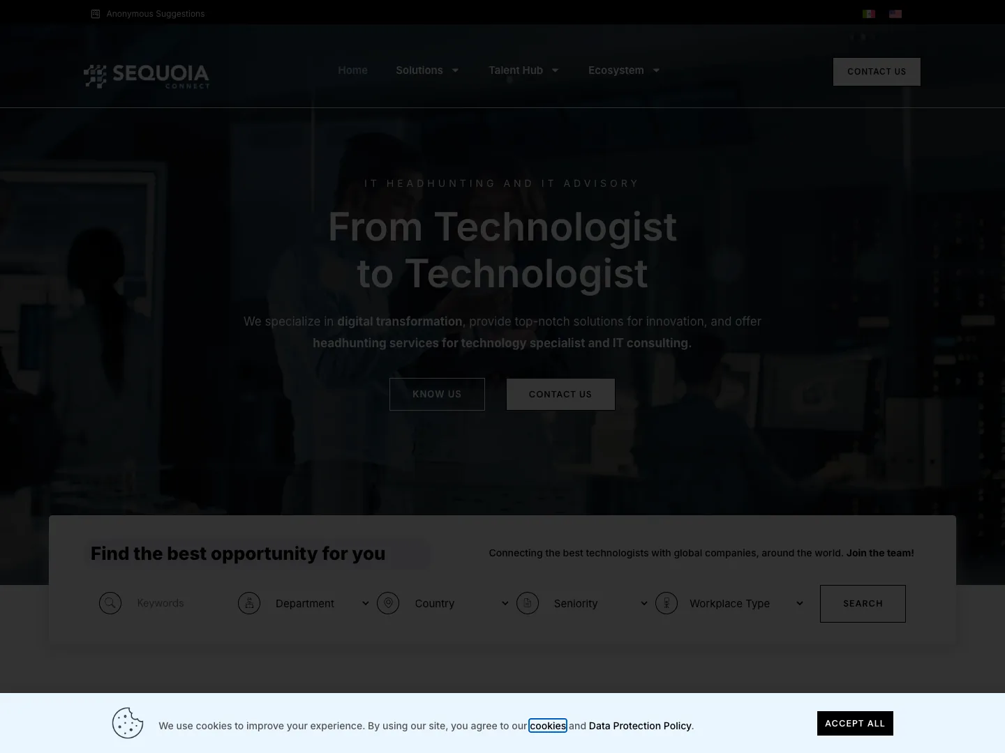 Sequoia Connect website