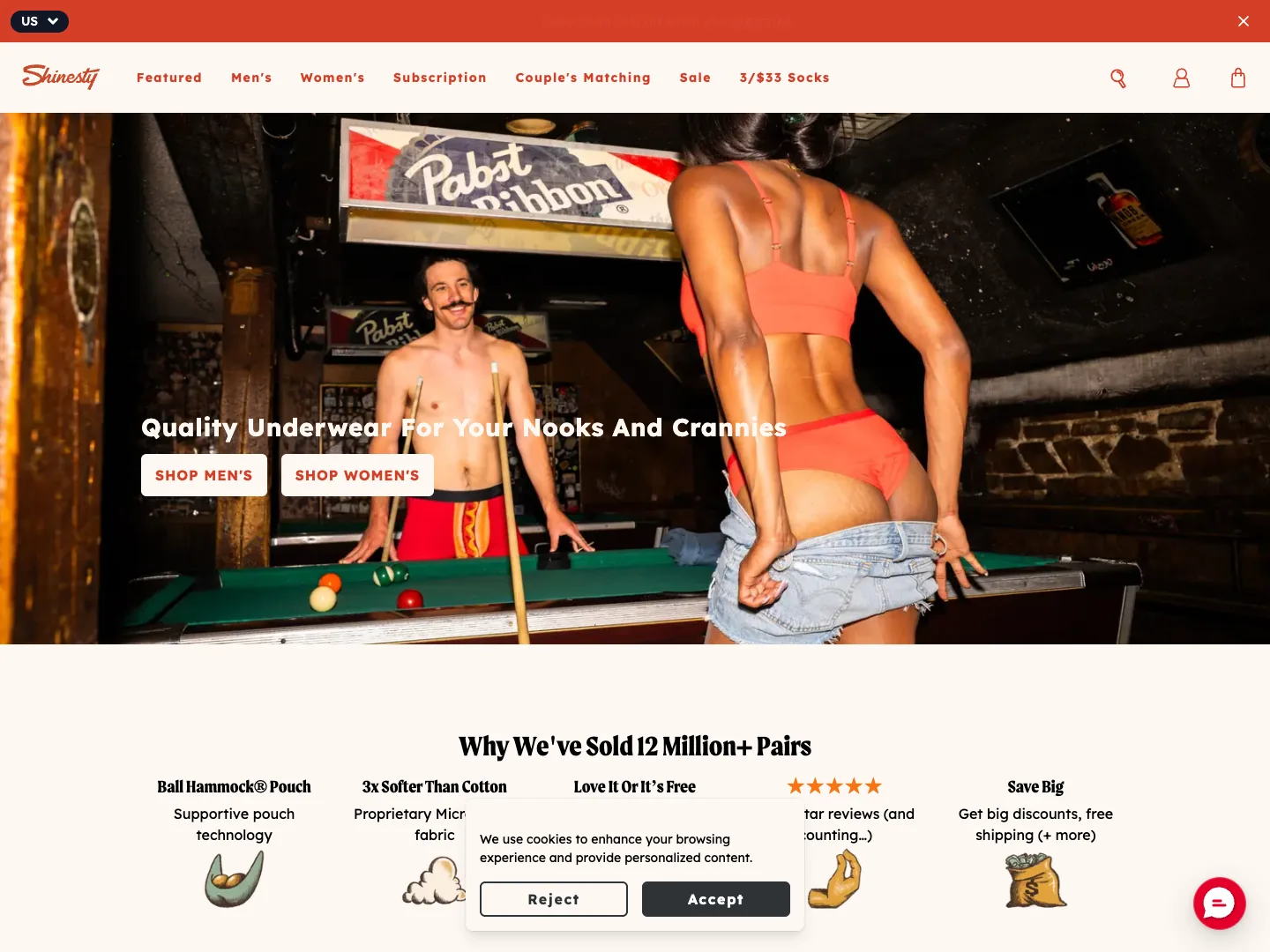 Shinesty website
