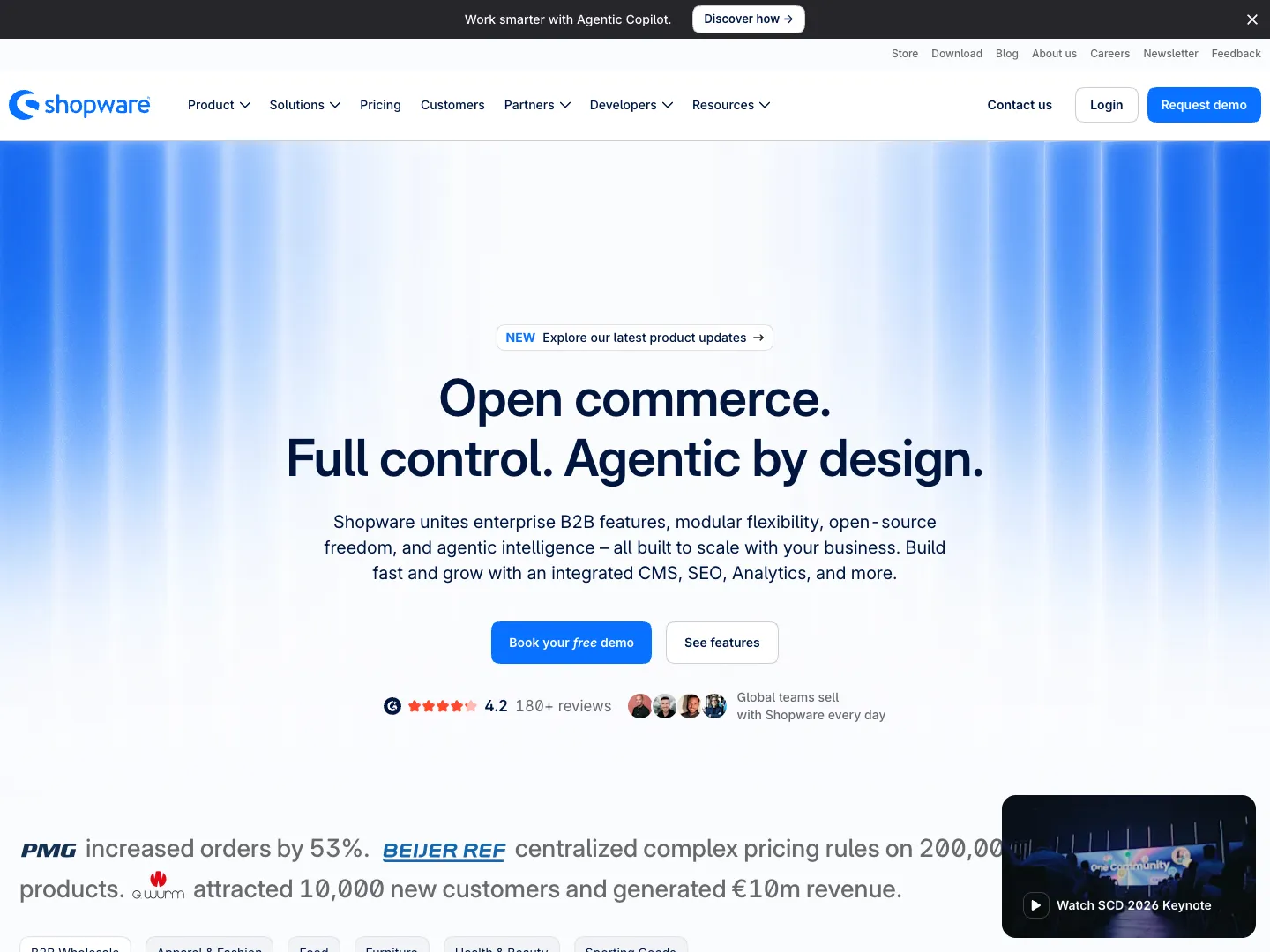 shopware AG website