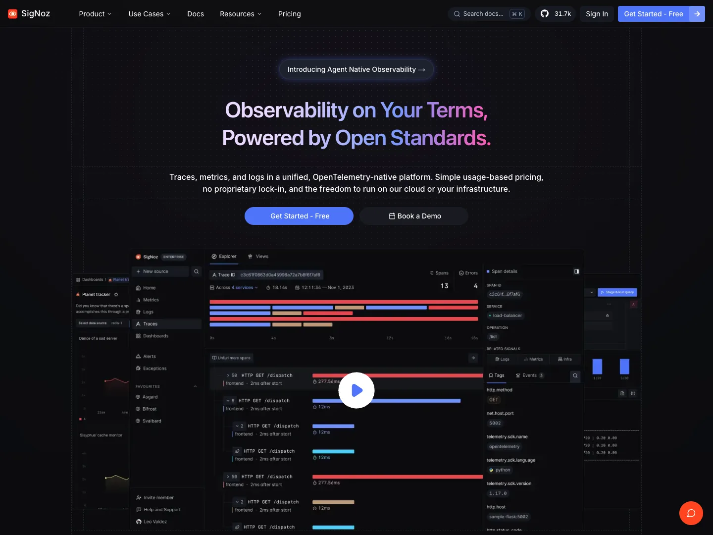 Signoz website