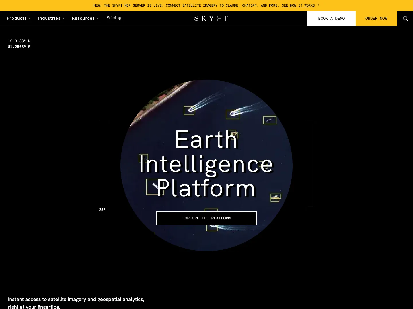 SkyFi website