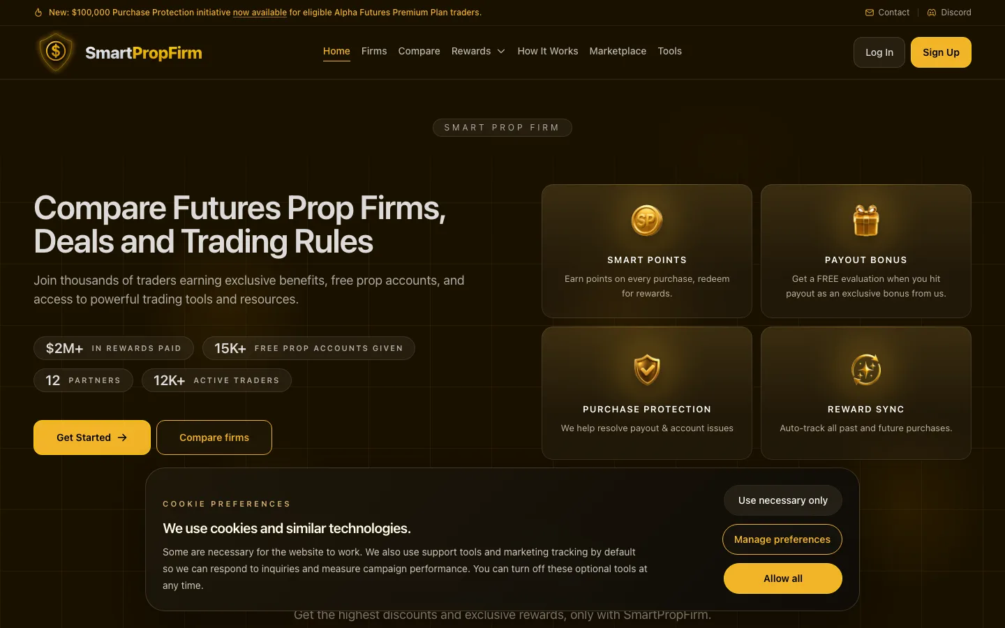 Smartpropfirm website