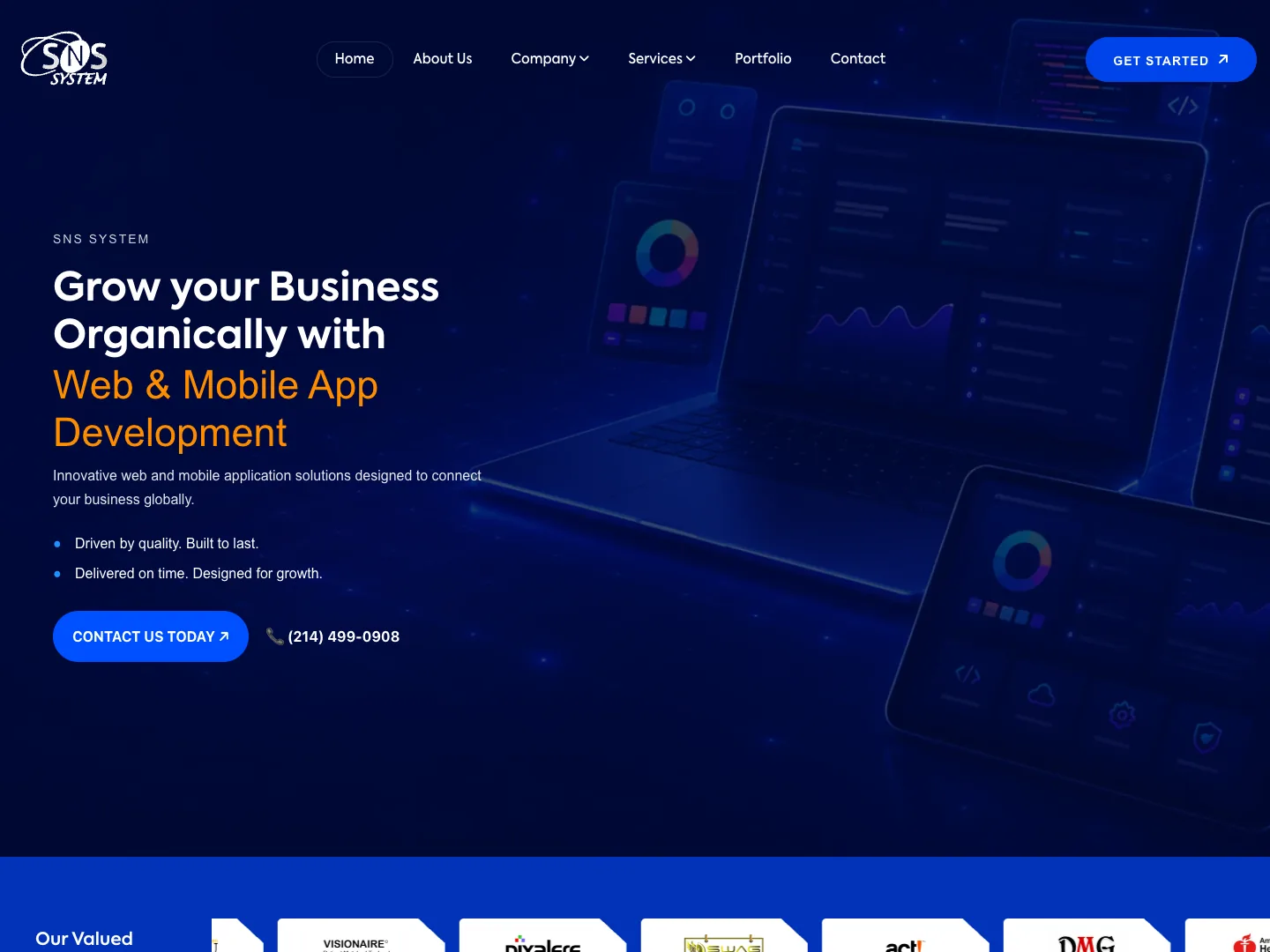 SNS System website