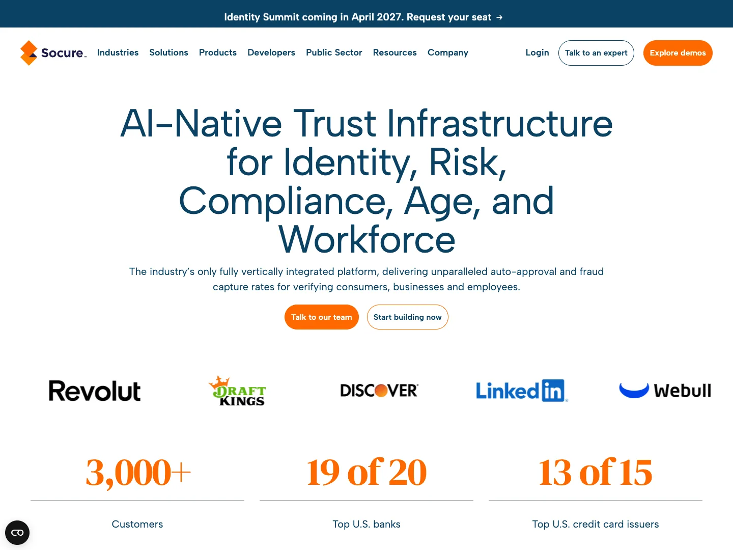 Socure website