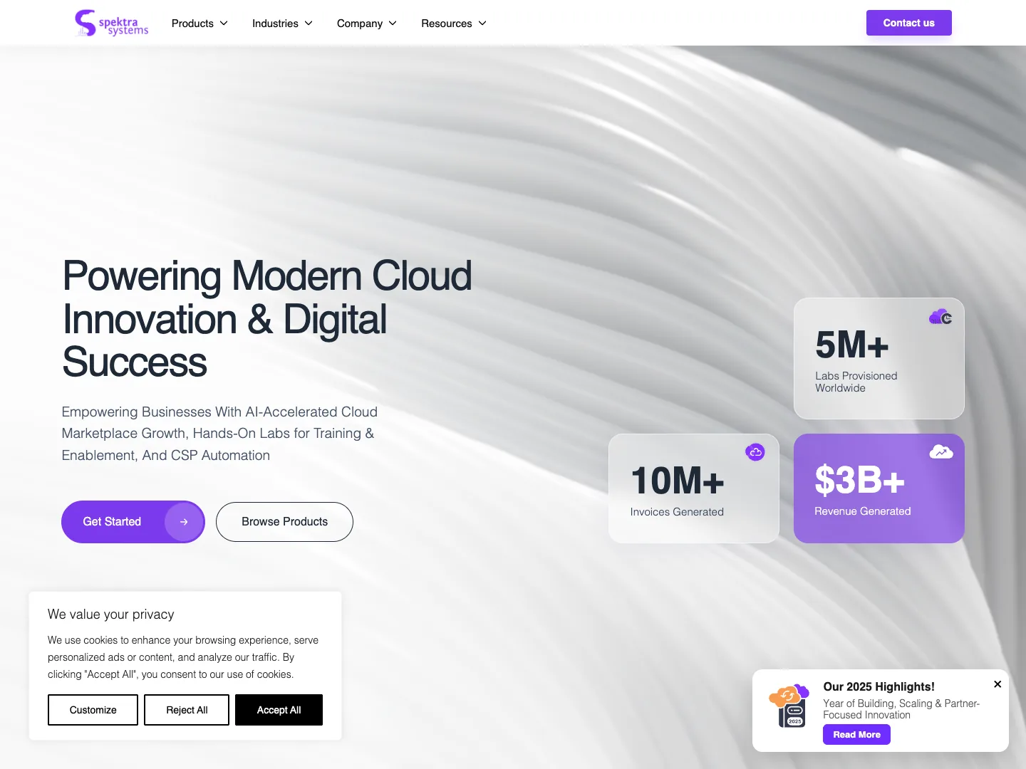 Spektra Systems website