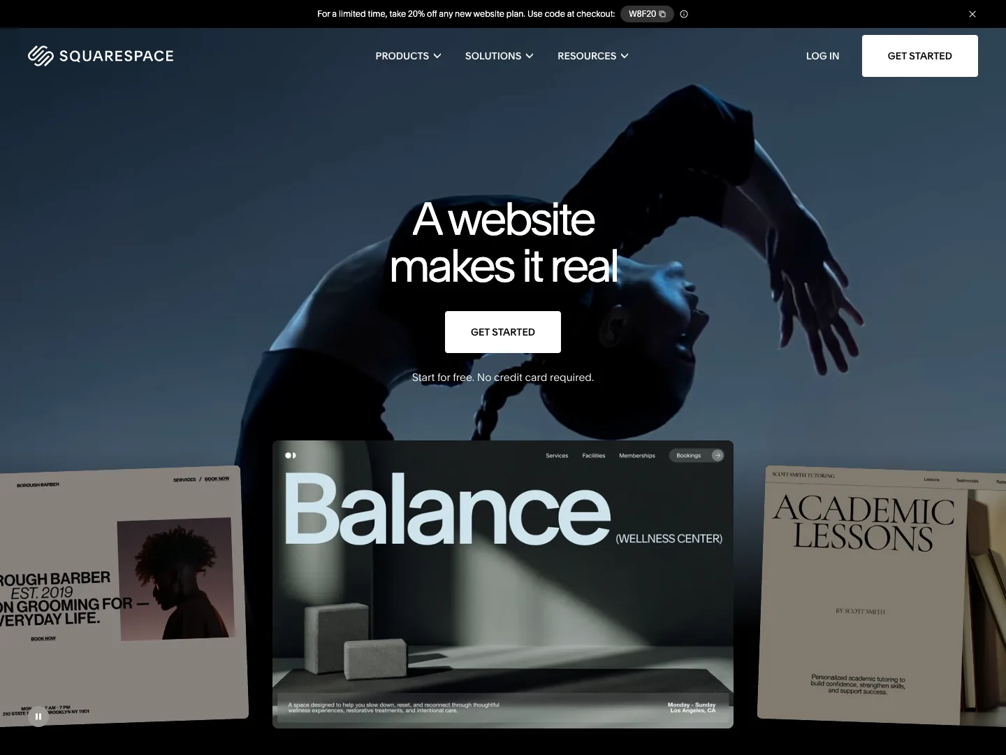 Squarespace website