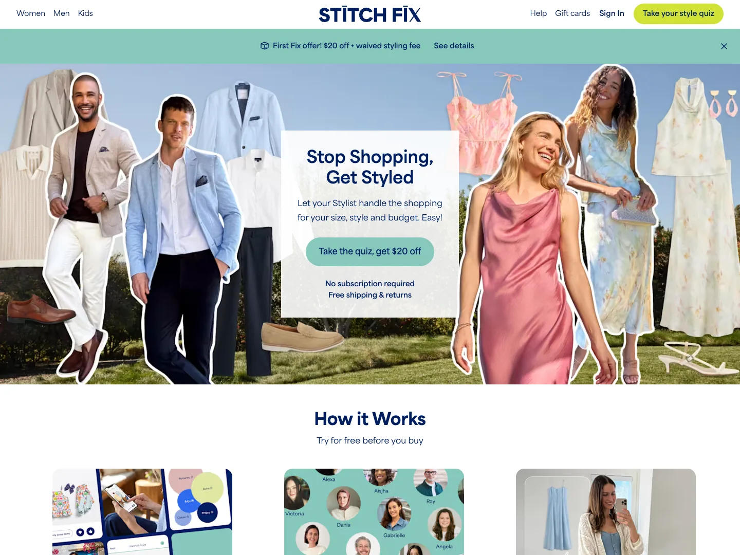 Stitchfix website
